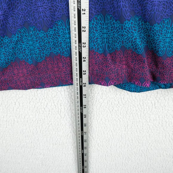 Merrell Jacket Womens Large Blue Purple Geometric Bomber Full Zip Outdoor - Picture 6 of 10